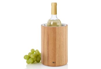 adhoc wijn- en champagnekoeler vine acaciahout rvs