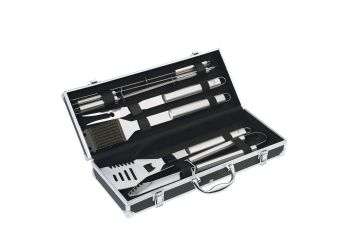 bbq gereedschapset met aluminiumkoffer