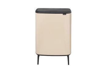 brabantia bo touch bin hi 2 x 30 liter soft beige