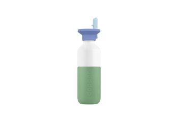 groene dopper steel 350 ml met drinktuit