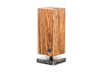 messenblok forged olijfhout magnetisch draaibaar
