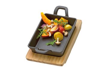 küchenprofi bbq grill-/serveerpan 20,5 x 12,5 x 6 cm