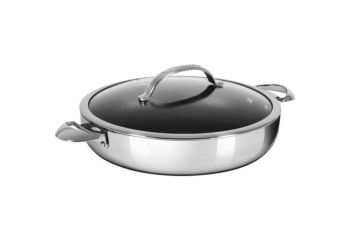 scanpan haptiq sauteerpan 32 cm met glazen deksel