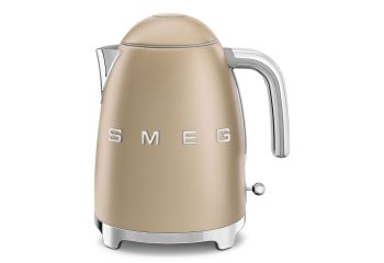 smeg waterkoker 1,7 liter champagne – retro kwaliteit
