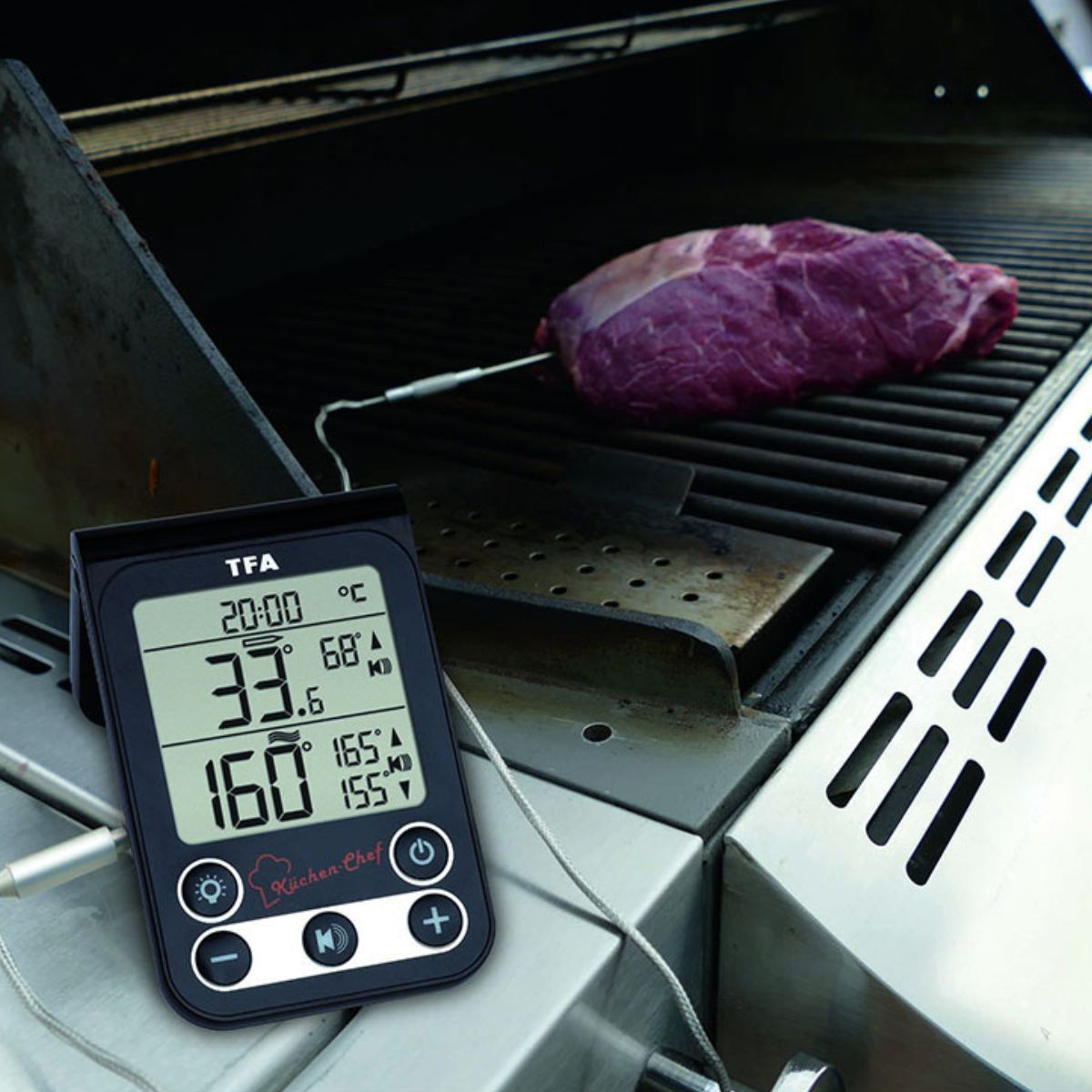 Direct Gelezen Vleesthermometer Digitale Vleesthermometer Voor Het Grillen En Ro