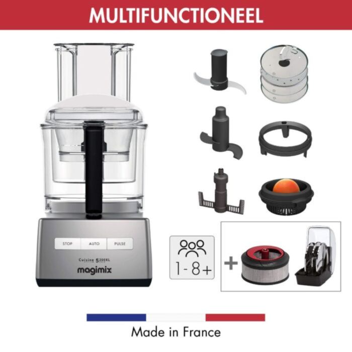 Magimix CS 5200 XL Premium Foodprocessor Mat Chroom