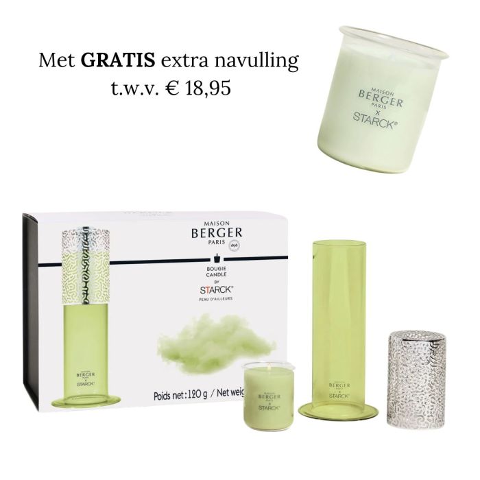 Design kandelaar by Starck Peau d'Ailleurs + GRATIS extra navulling