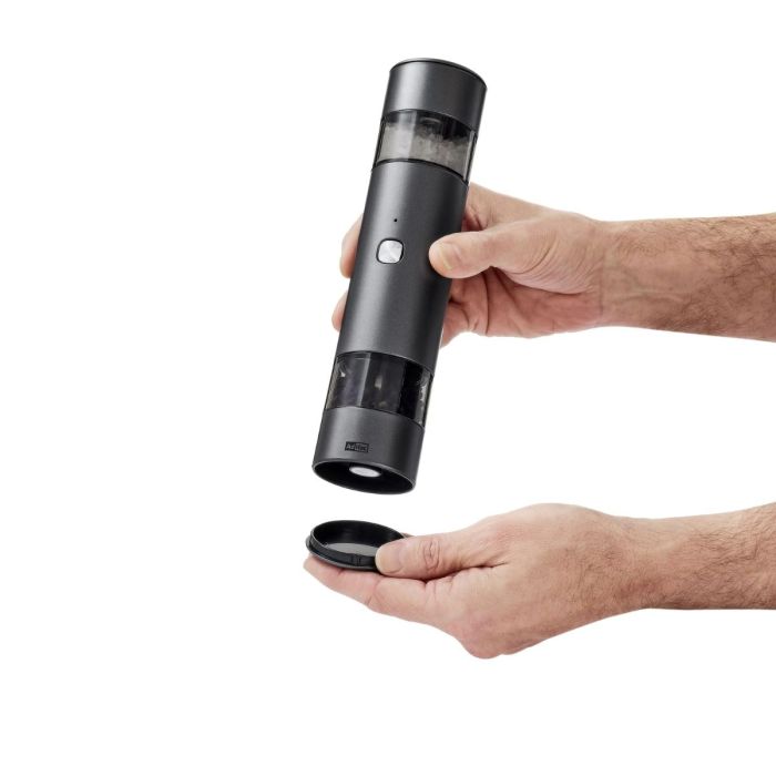 ADHOC i.Mill Duo Elektrische 2-in-1 Peper- en Zoutmolen Donkergrijs