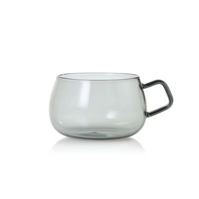 Theeglas ADHOC Yuna Grey 400ml Set van 2