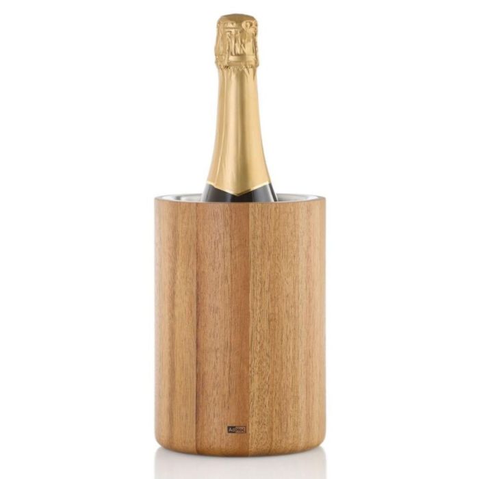AdHoc Wijn- en Champagnekoeler Vine Acaciahout - RVS