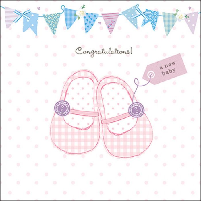 Ambiente Servetten Baby Shoes Pink