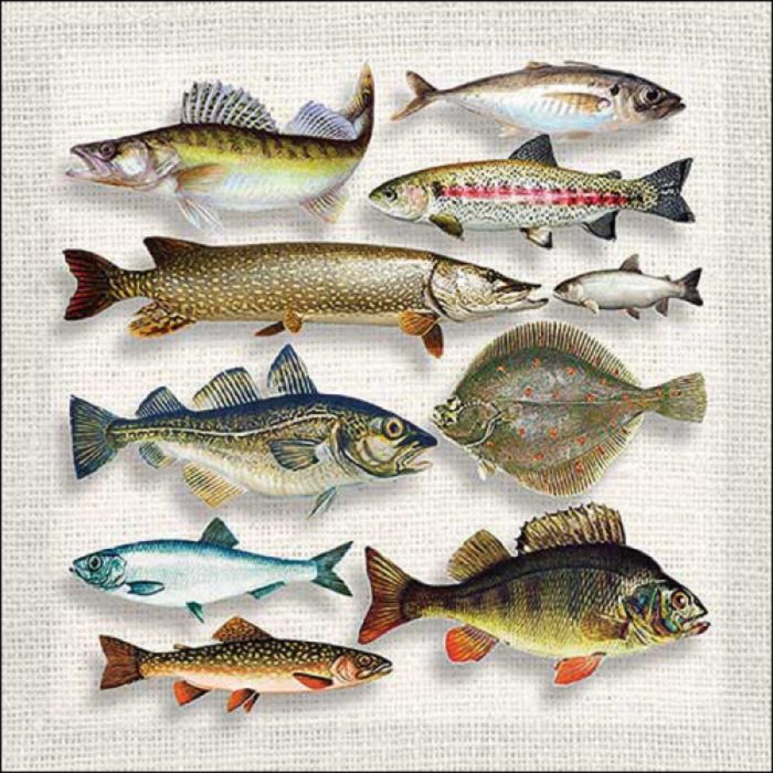 Ambiente Servetten Fish