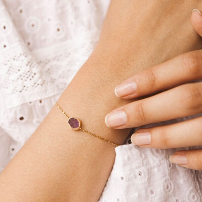 My Jolie Candle met armband Améthyste - Le Pouvoir Des Pierres