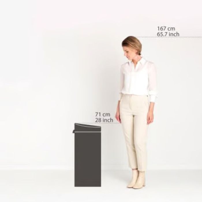 Brabantia Touch Bin New Prullenbak 30 Liter Zwart