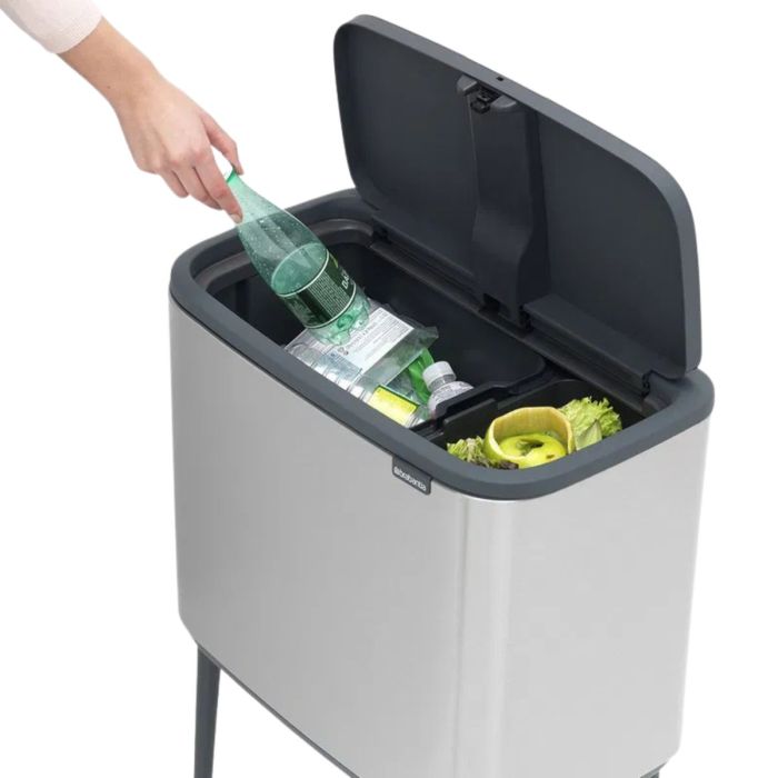 Brabantia Bo Touch Bin 11+23 Liter Matt Steel Fingerprint Proof