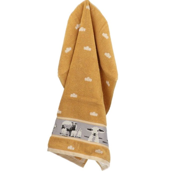 Bunzlau Castle Keukendoek SHEEP YELLOW