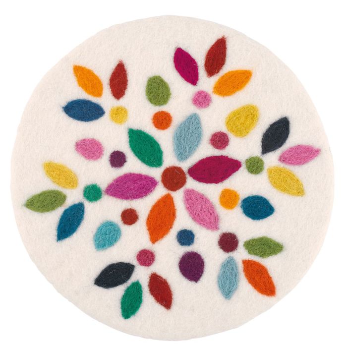 CILIO ONDERZETTER WIT BLOEMEN