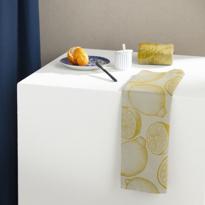 DDDDD KEUKENDOEK CITRUS GEEL