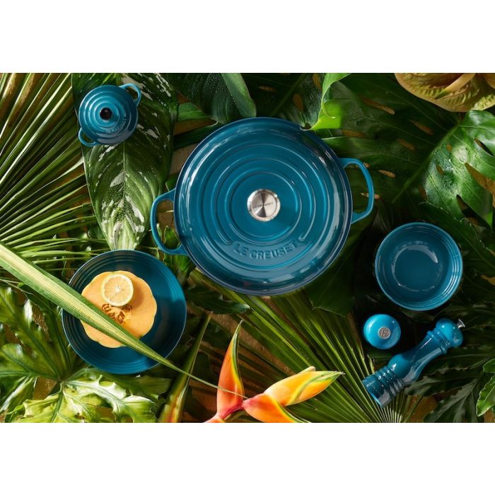 Le Creuset Ronde Braad/Stoofpan Deep Teal Ø 24cm - 4,2 liter 