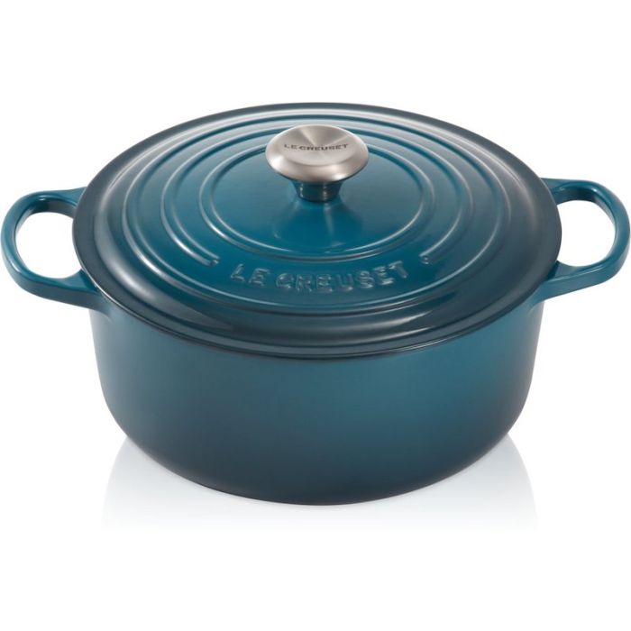 Le Creuset Ronde Braad/Stoofpan Deep Teal Ø 24cm - 4,2 liter 