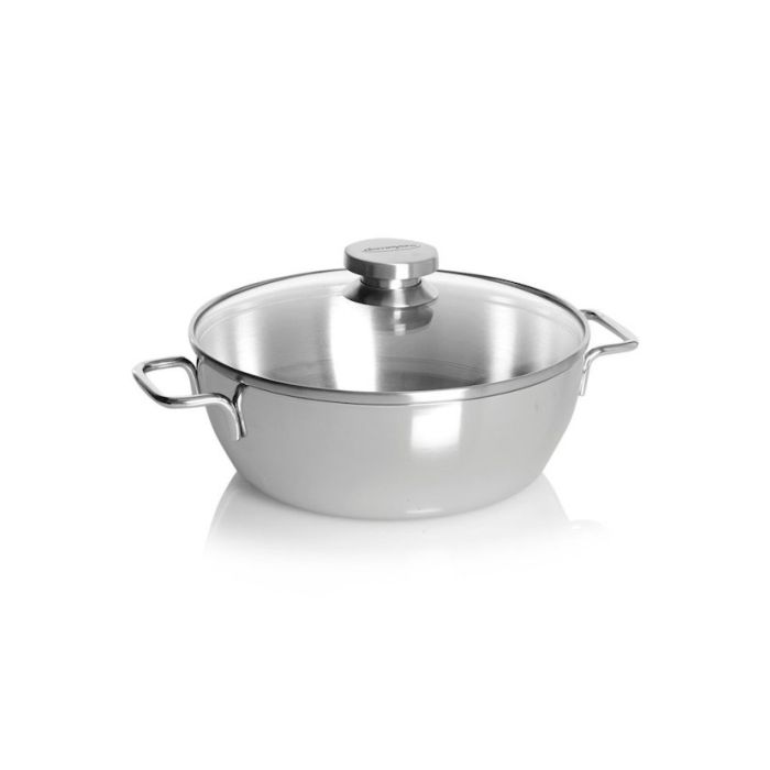 Demeyere Apollo Conische braadpan 24cm met glasdeksel