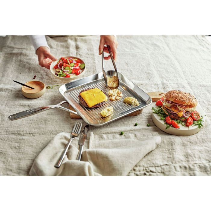 Demeyere Specialties 5 Grillpan 28 x 28 cm + GRATIS serveertang