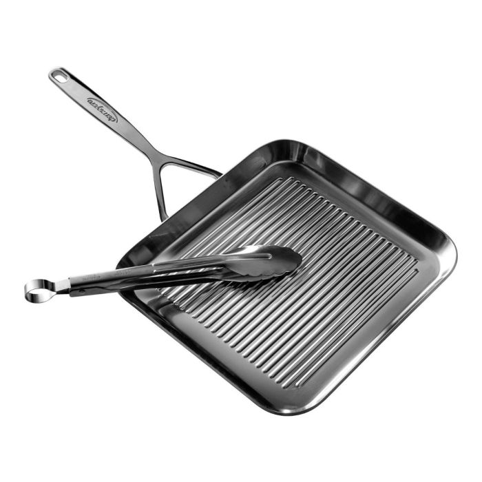 Demeyere Specialties 5 Grillpan 28 x 28 cm + GRATIS serveertang