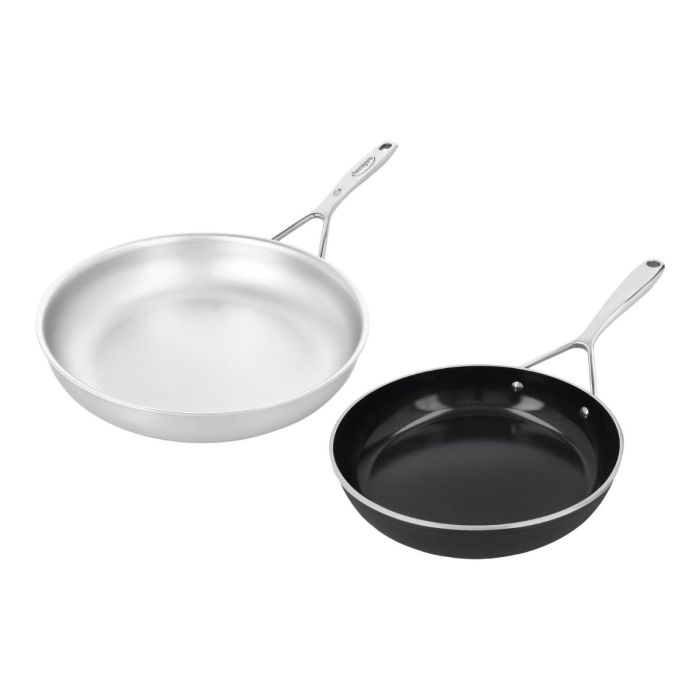 DEMEYERE SILVERLINE 7 28CM MET GRATIS 24CM KOEKENPAN ALU PLUS 3 CERAFORCE