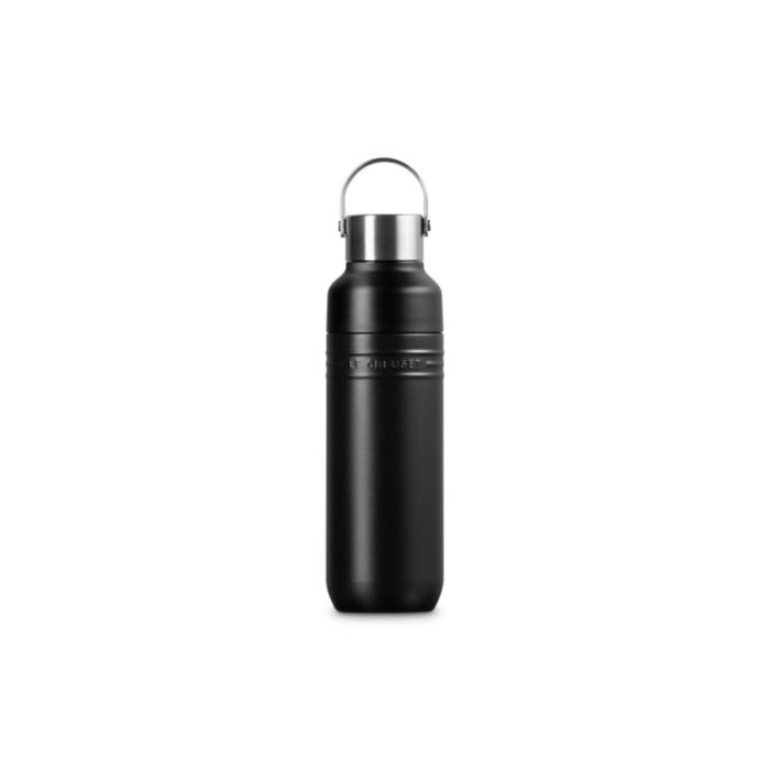 Le Creuset On The Go Drinkfles Mat Zwart 0,5L