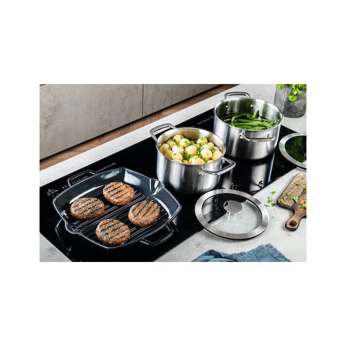 DUCQ Gietijzeren grillpan Ø 28cm