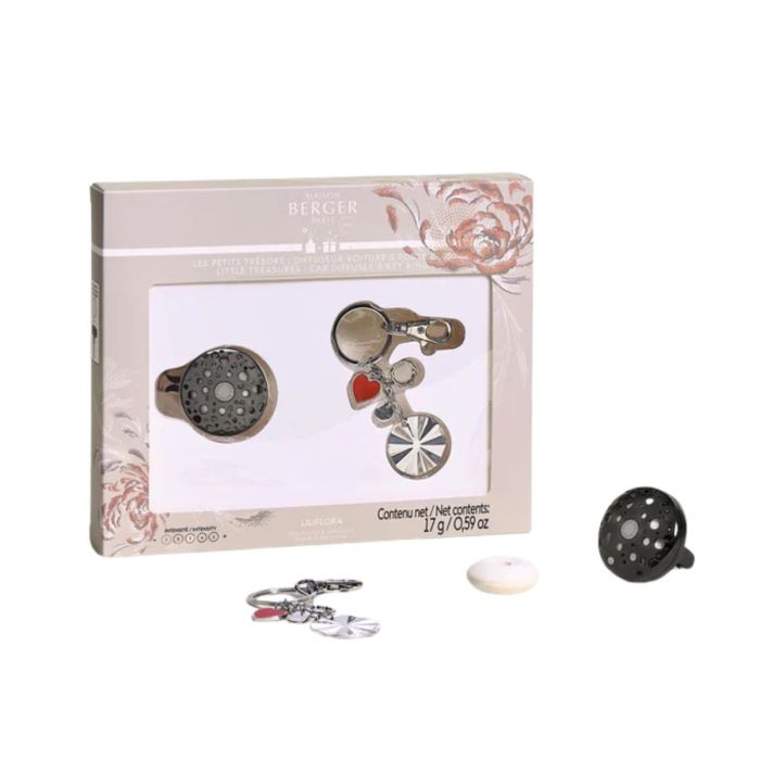 Duo mini autodiffuser en sleutelhanger Ophélia Gun Metal 