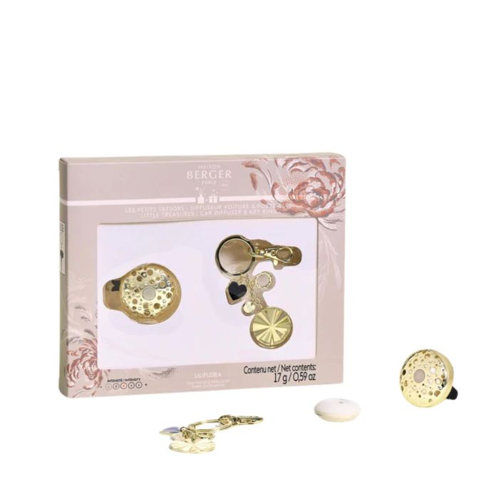 Duo mini autodiffuser en sleutelhanger Ophélia Or