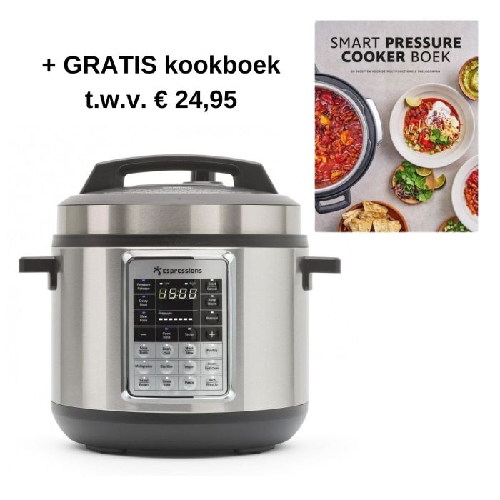 Espressions Smart Pressure Cooker 5.7ltr incl. Sous-Vide Functie