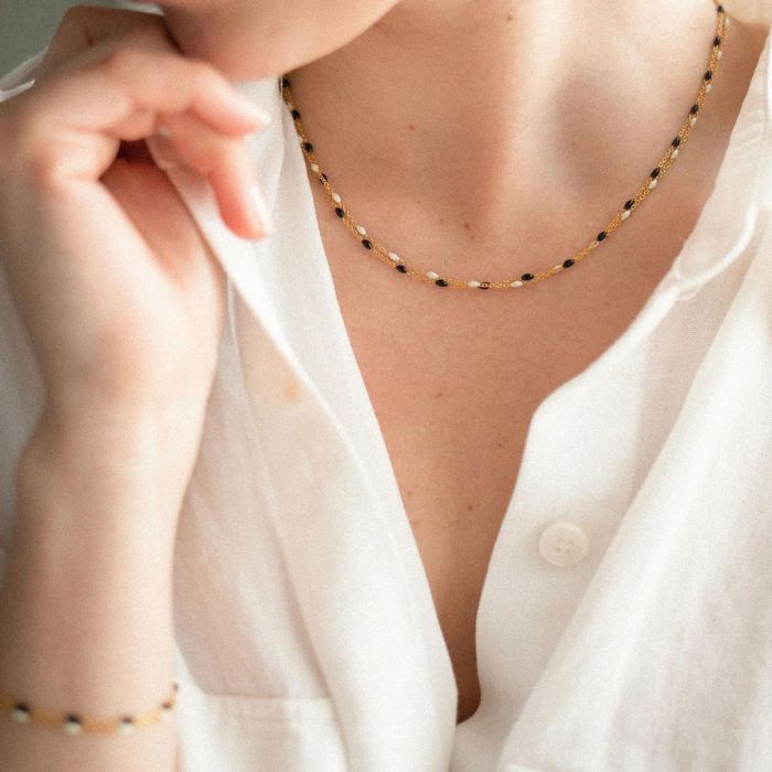 MY JOLIE CANDLE MET KETTING GOUD/BEIGE VANILLE GOURMANDE