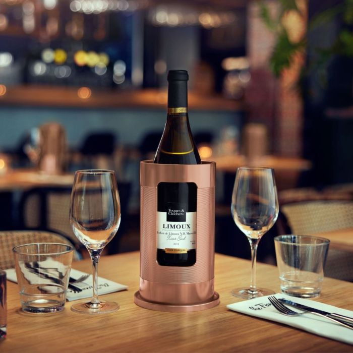 LA FRAICHEUR - WIJNKOELER GRAND CRU ROSE GOLD + GRATIS Coolpuck twv. € 14,00
