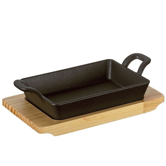 Küchenprofi BBQ Grill-/serveerpan onderbord gegroefd 32X22cm