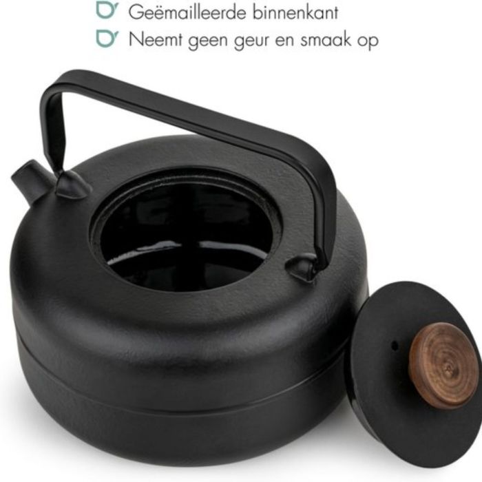 Bredemeijer - Theepot Henan - 0,75 liter - Zwart - Met filter