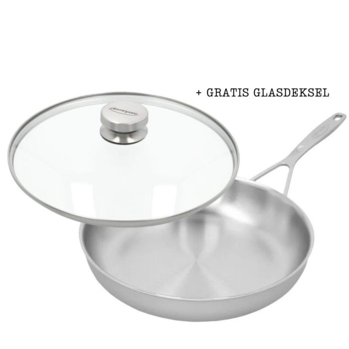 DEMEYERE - Industry 5 Koekenpan 28cm + GRATIS Glasdeksel