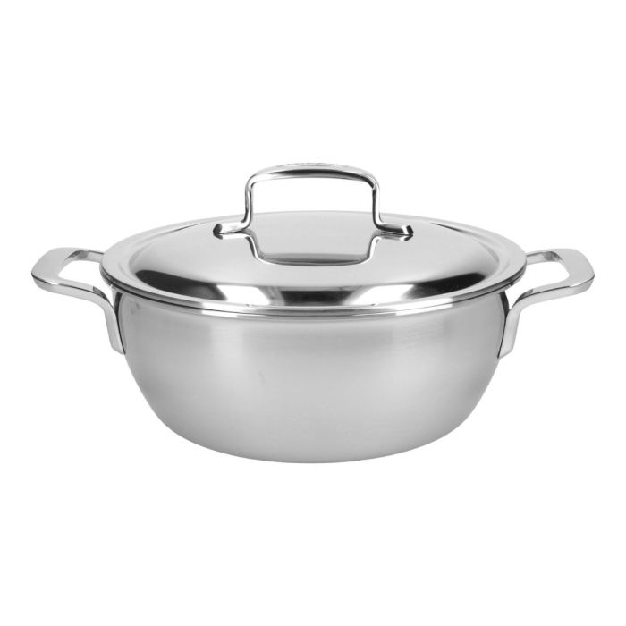 Demeyere Intense 5 braadpan 24cm met dubbelwandige deksel