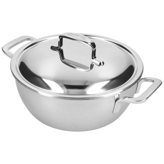 Demeyere Intense 5 braadpan 24cm met dubbelwandige deksel