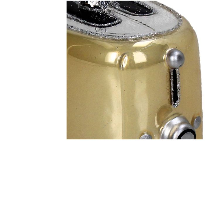 ORNAMENT RETRO TOASTER GEEL  8,5CM