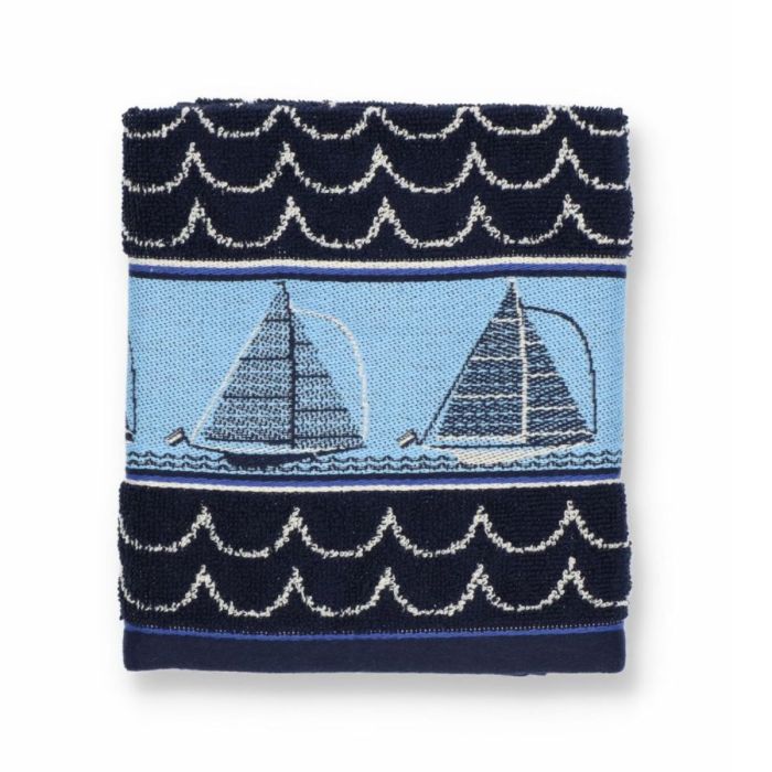 Bunzlau Castle Keukendoek Boat Dark Blue