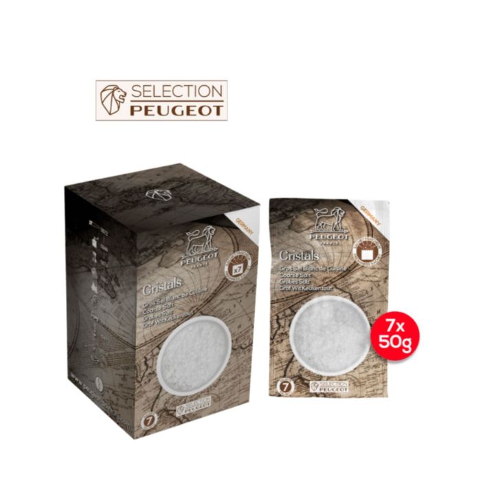 PEUGEOT EPICES 7 ZAKJES WIT DROOG ZOUT 350G