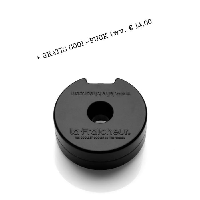 La Fraicheur Wijnkoeler ZILVER + GRATIS coolpuck twv. € 14,00