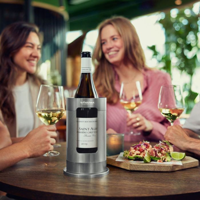 LA FRAICHEUR WIJNKOELER KOPER + GRATIS Coolpuck twv. € 14,00