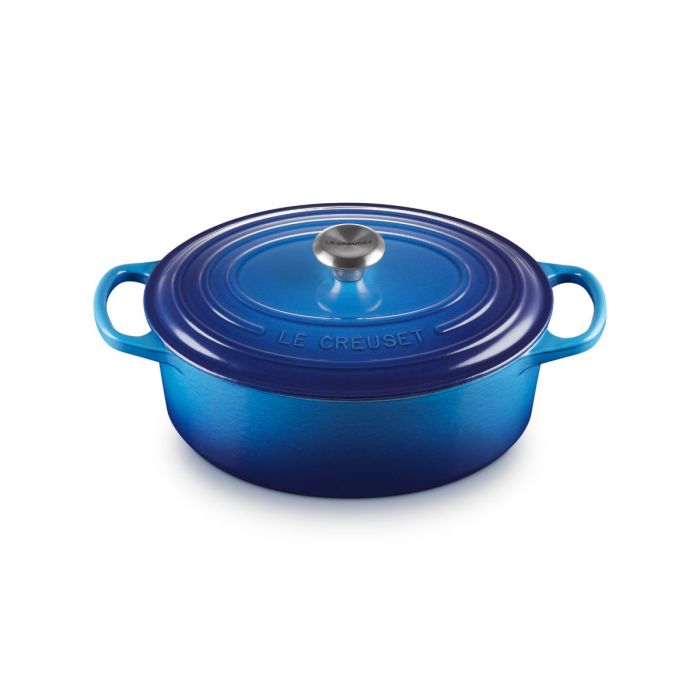 Le Creuset Braad/Stoofpan Ovaal 29cm Azure