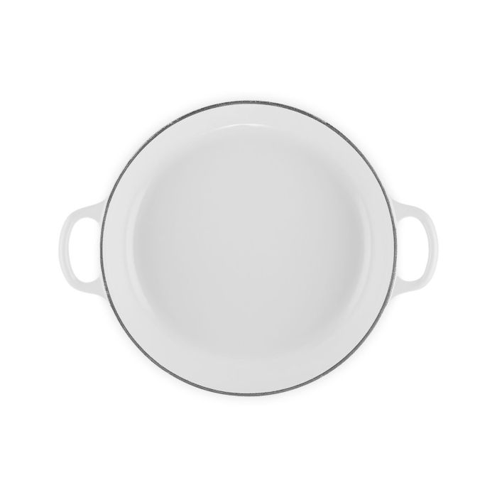 Le Creuset - CAMPAGNARD BLOESEM SIGNATURE - WIT -26cm/ 2,2ltr