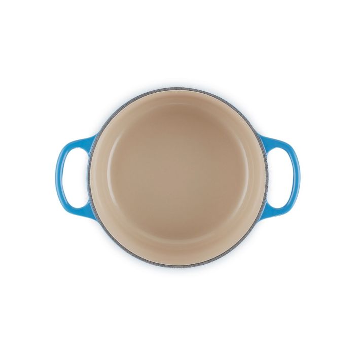 LE CREUSET RONDE BRAAD/STOOFPAN 18CM AZURE