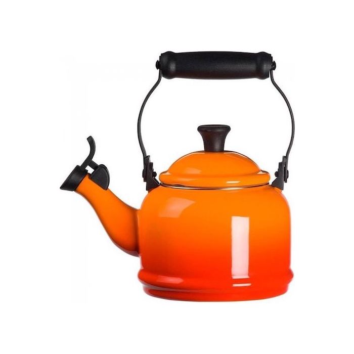 Le Creuset Fluitketel “Demi” 1,1ltr. Oranjerood