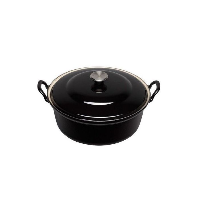 Le Creuset Faitout  Braad en Stoofpan Zwart  Ø 20 cm